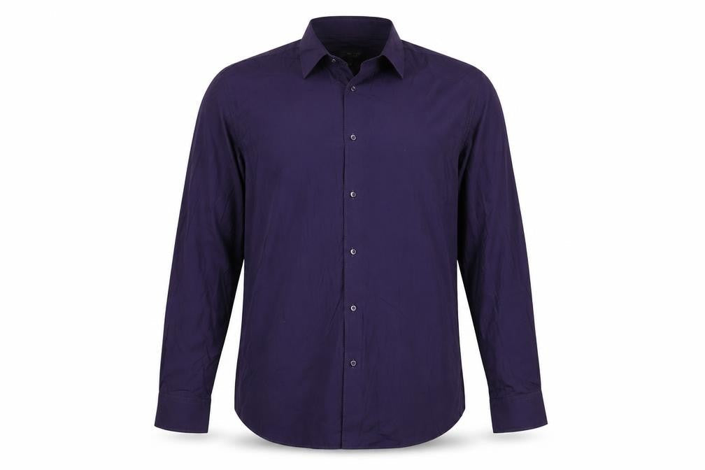 Taylor & Wright Men's Purple Long Sleeve Tailored Fit Shirt 16.5