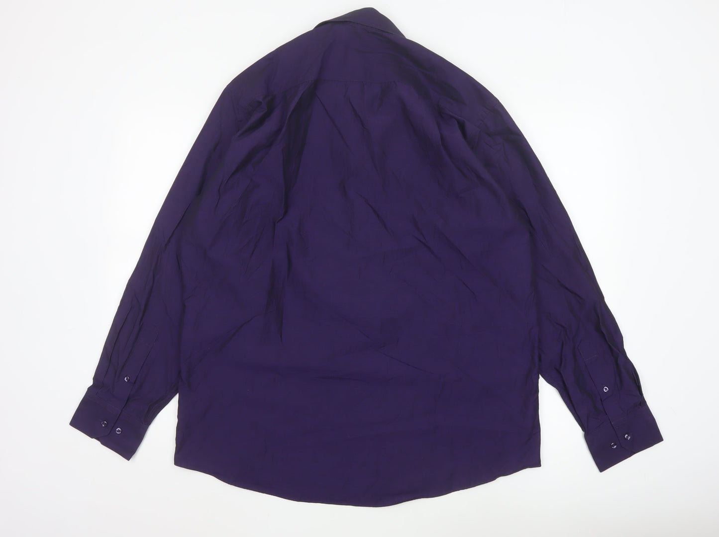 Taylor & Wright Men's Purple Long Sleeve Tailored Fit Shirt 16.5