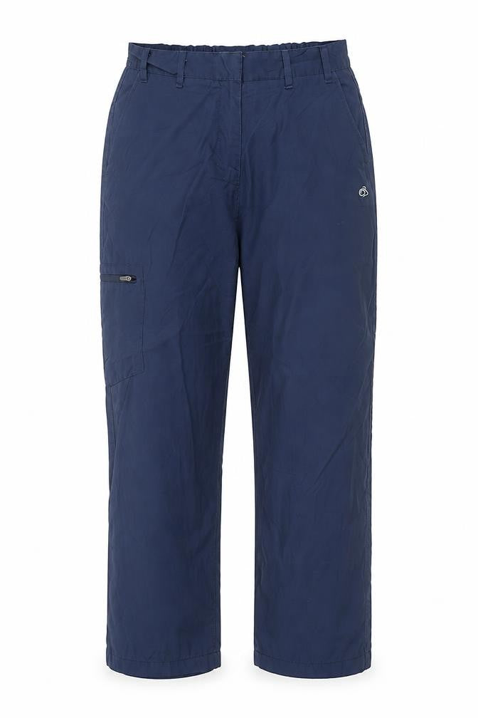 Craghoppers Women Blue Size 12 Cargo Trousers Polyester Blend