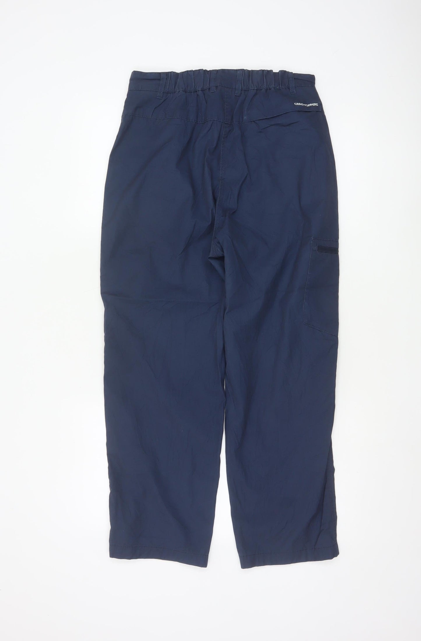 Craghoppers Women Blue Size 12 Cargo Trousers Polyester Blend