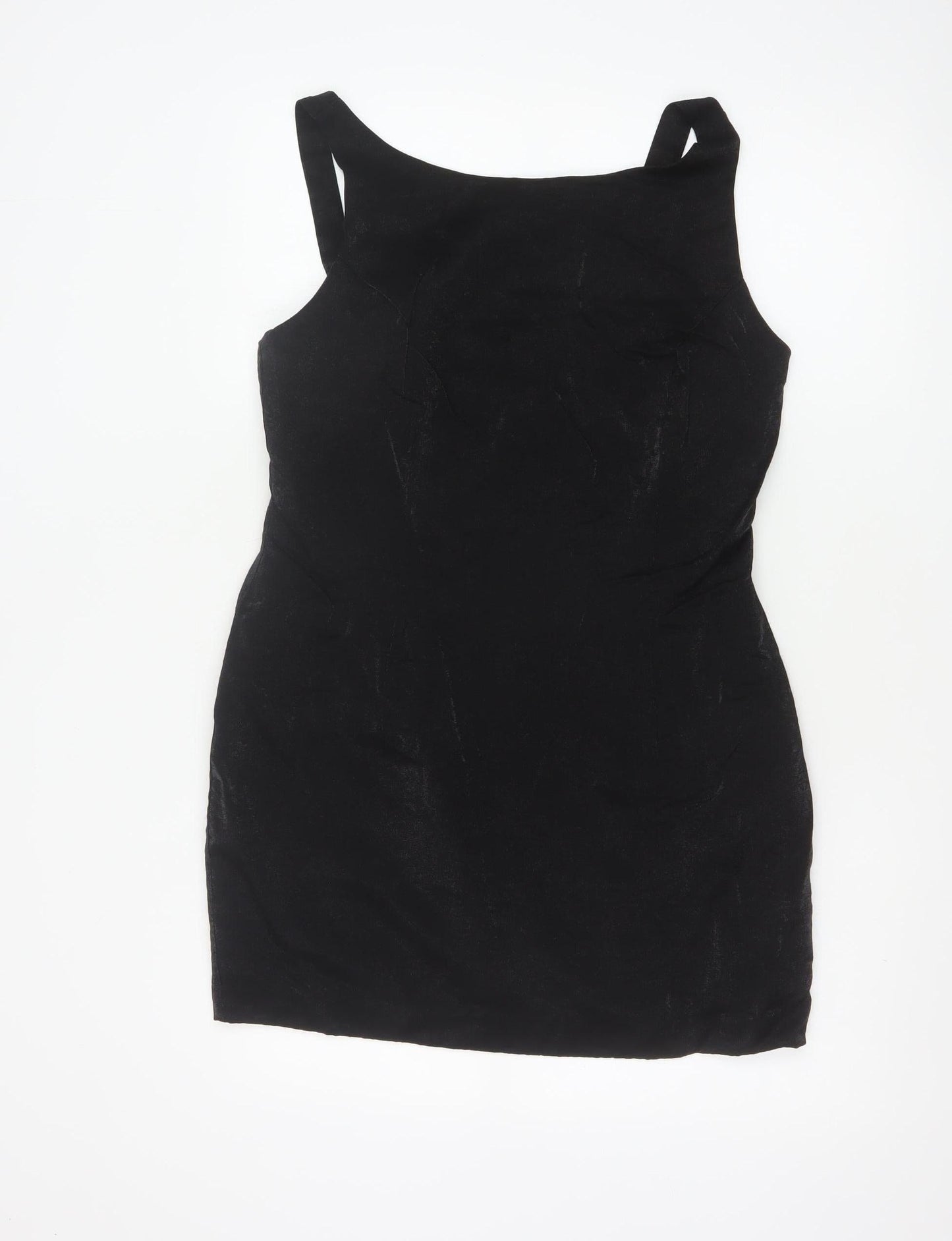 BHS Women Black Size 16 Sleeveless Bodycon Party Dress