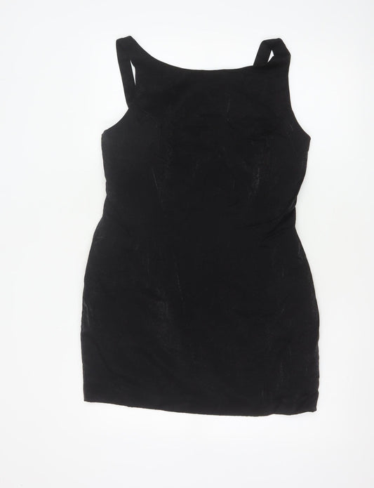 BHS Women Black Size 16 Sleeveless Bodycon Party Dress