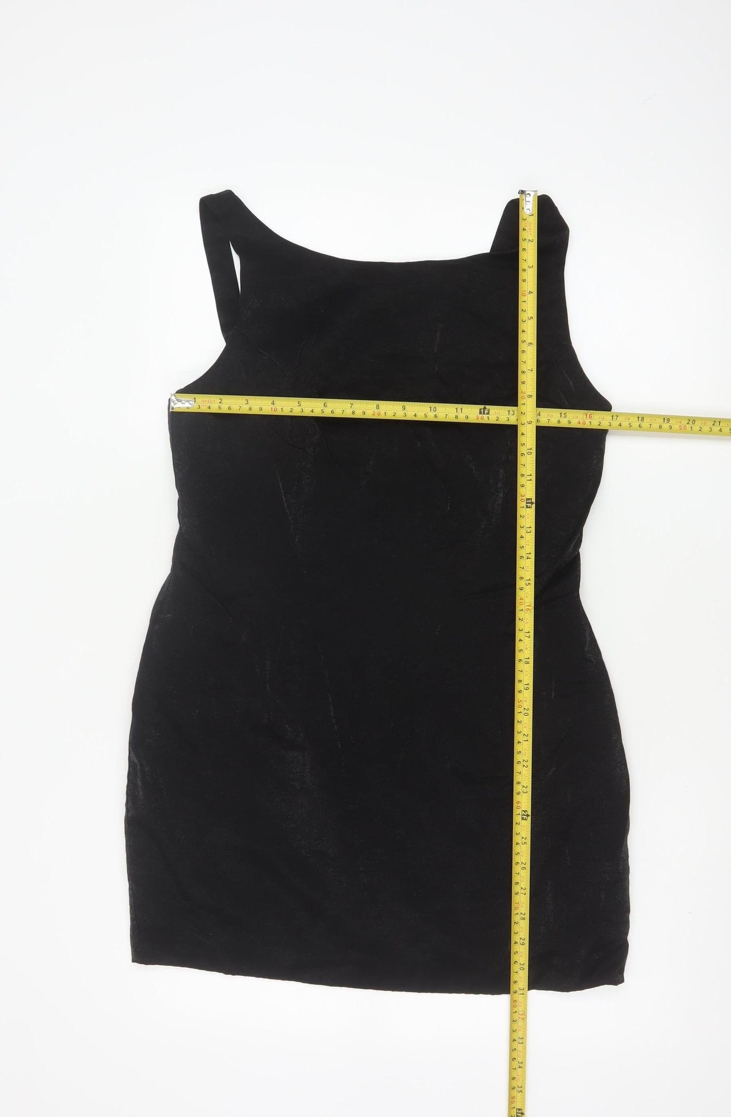 BHS Women Black Size 16 Sleeveless Bodycon Party Dress