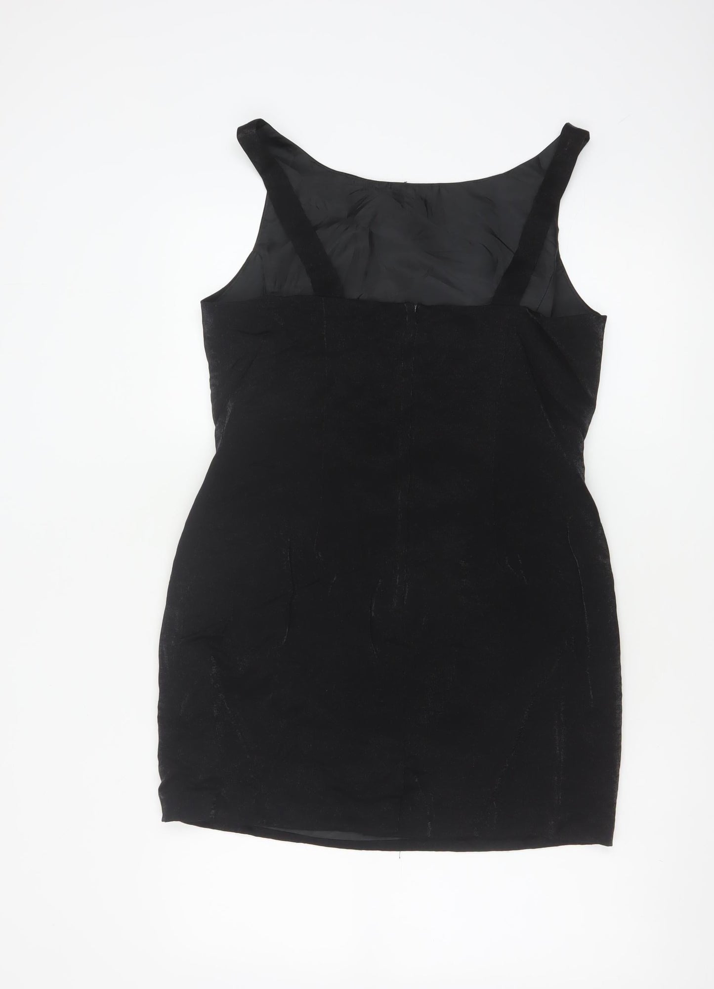 BHS Women Black Size 16 Sleeveless Bodycon Party Dress