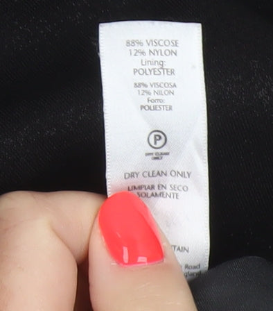 BHS Women Black Size 16 Sleeveless Bodycon Party Dress