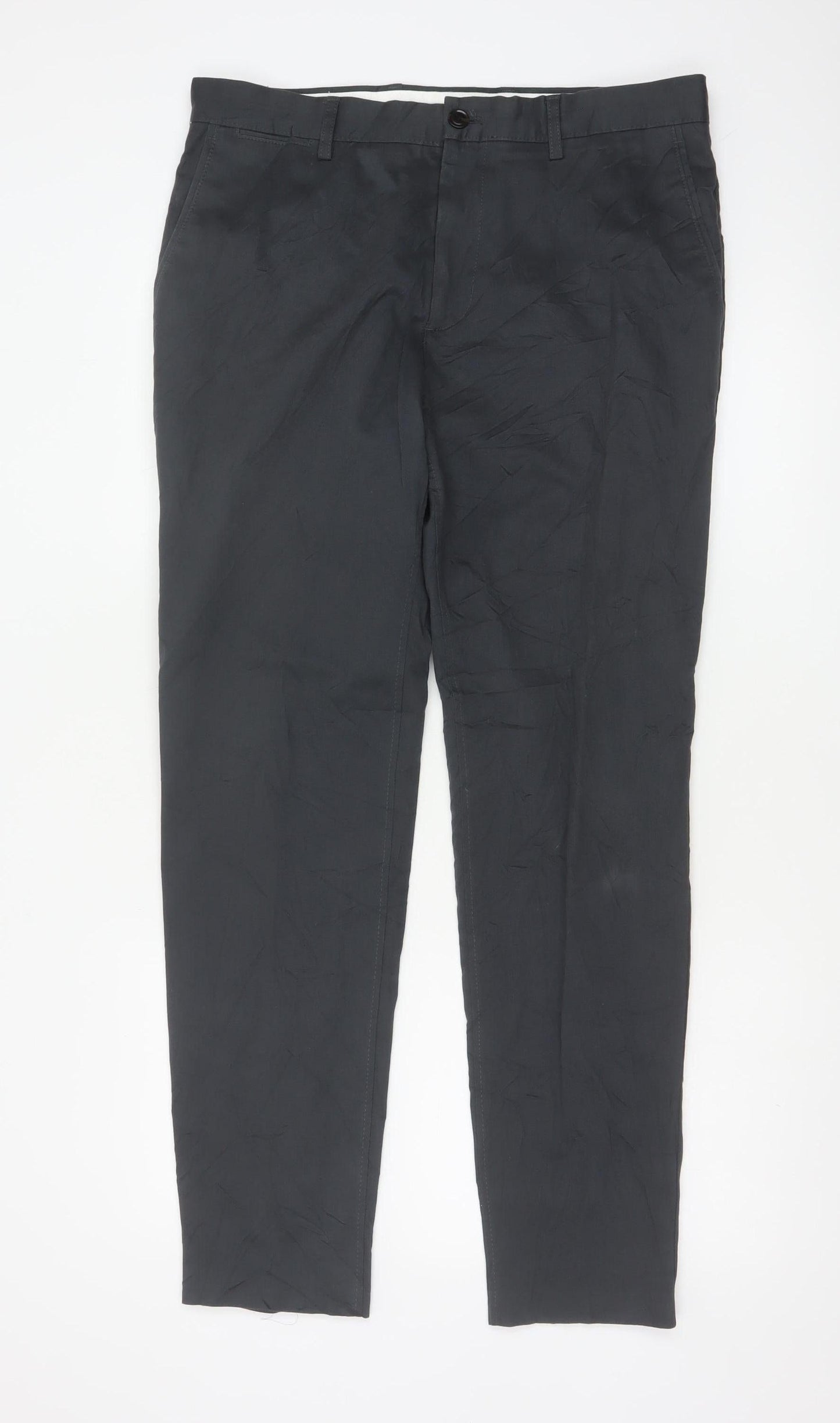 ZARA Men's Black Slim Fit Chino Trousers Size 32 Regular