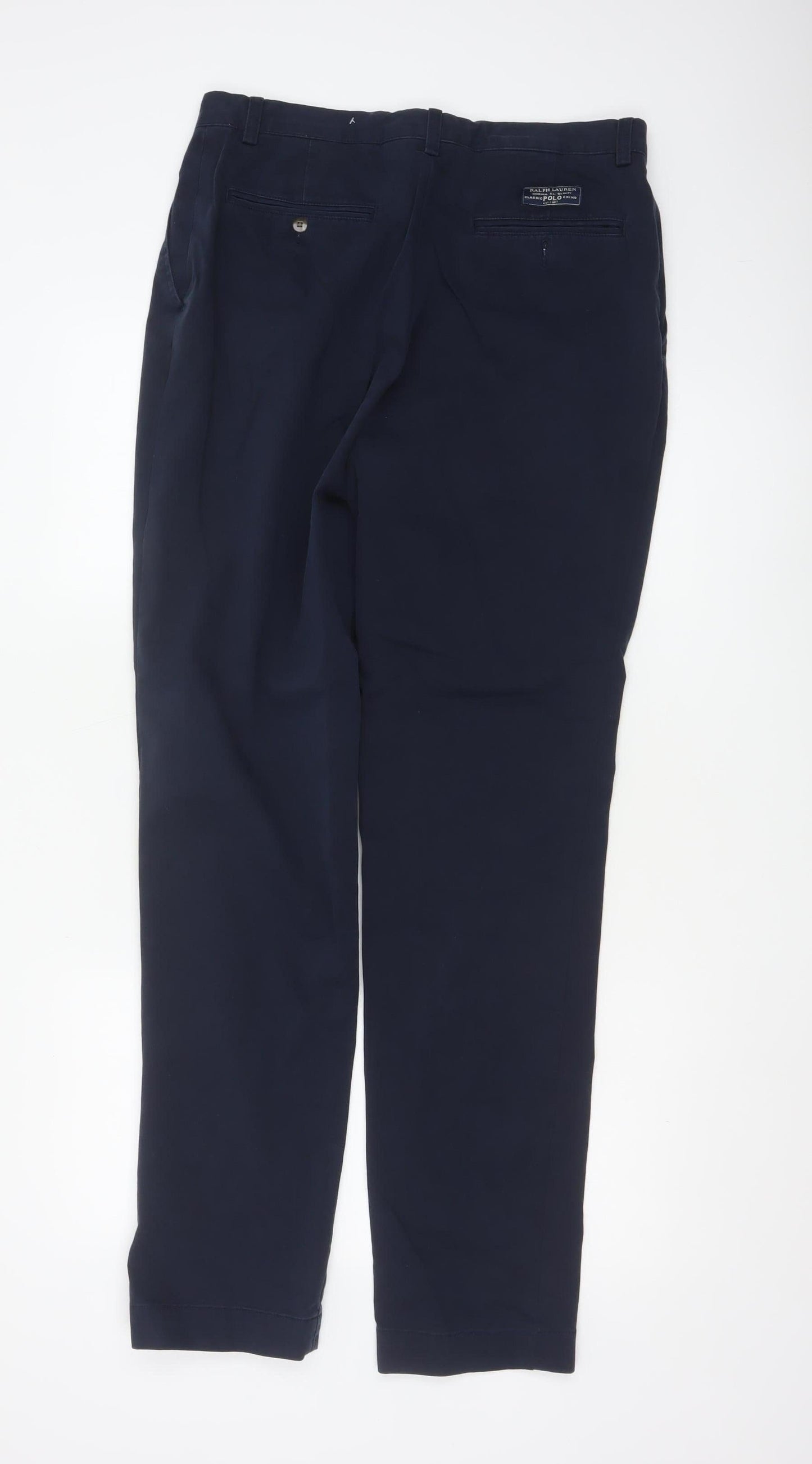 Ralph Lauren Men’s Blue Chino Trousers 32x34 Cotton Prospect Pant