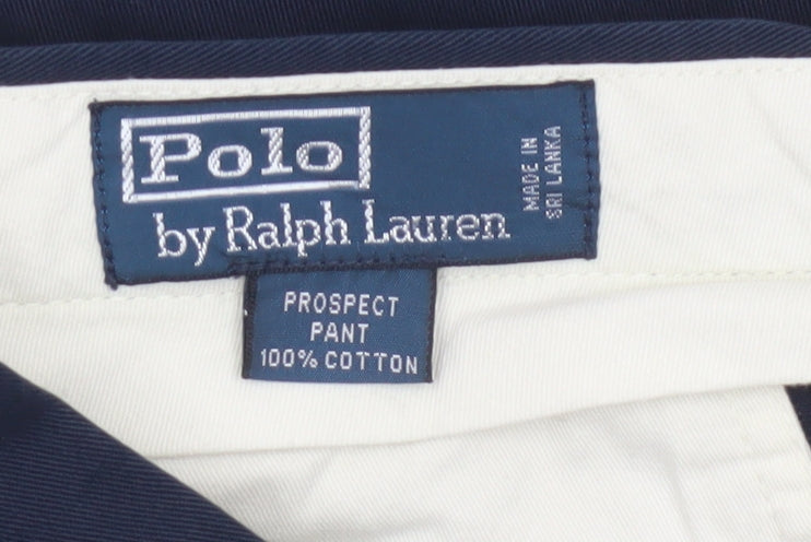 Ralph Lauren Men’s Blue Chino Trousers 32x34 Cotton Prospect Pant