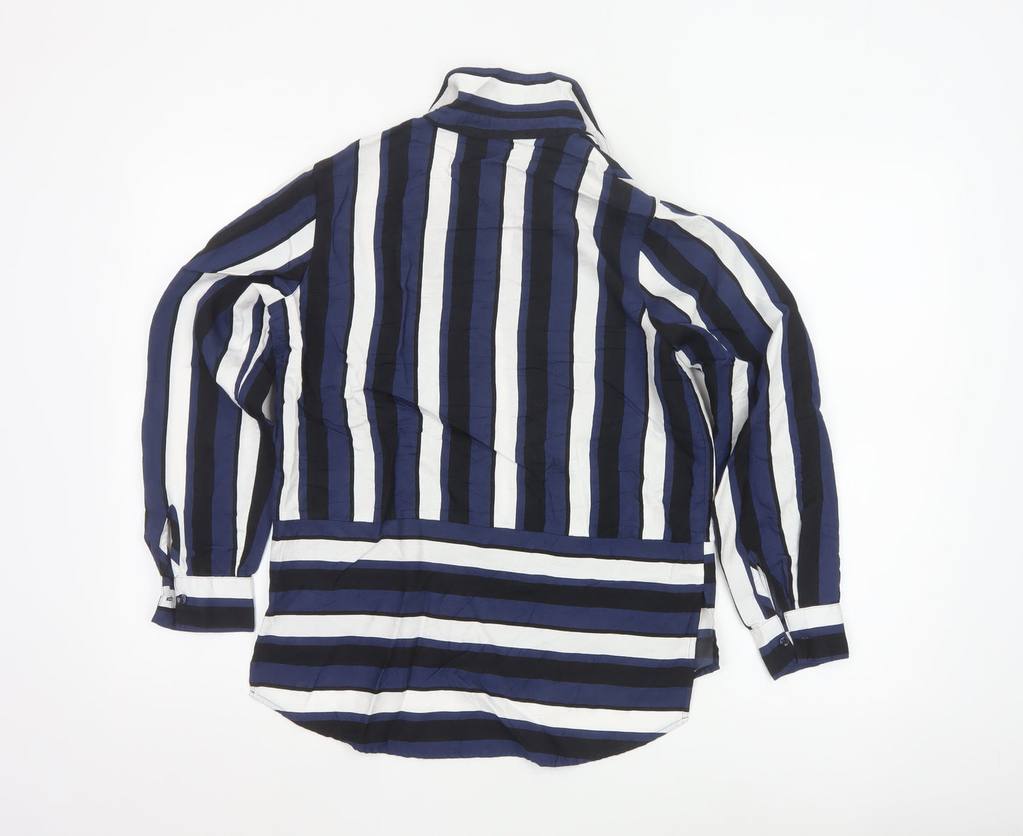Next Women’s Petite Blue Striped Button-Up Shirt Size 6