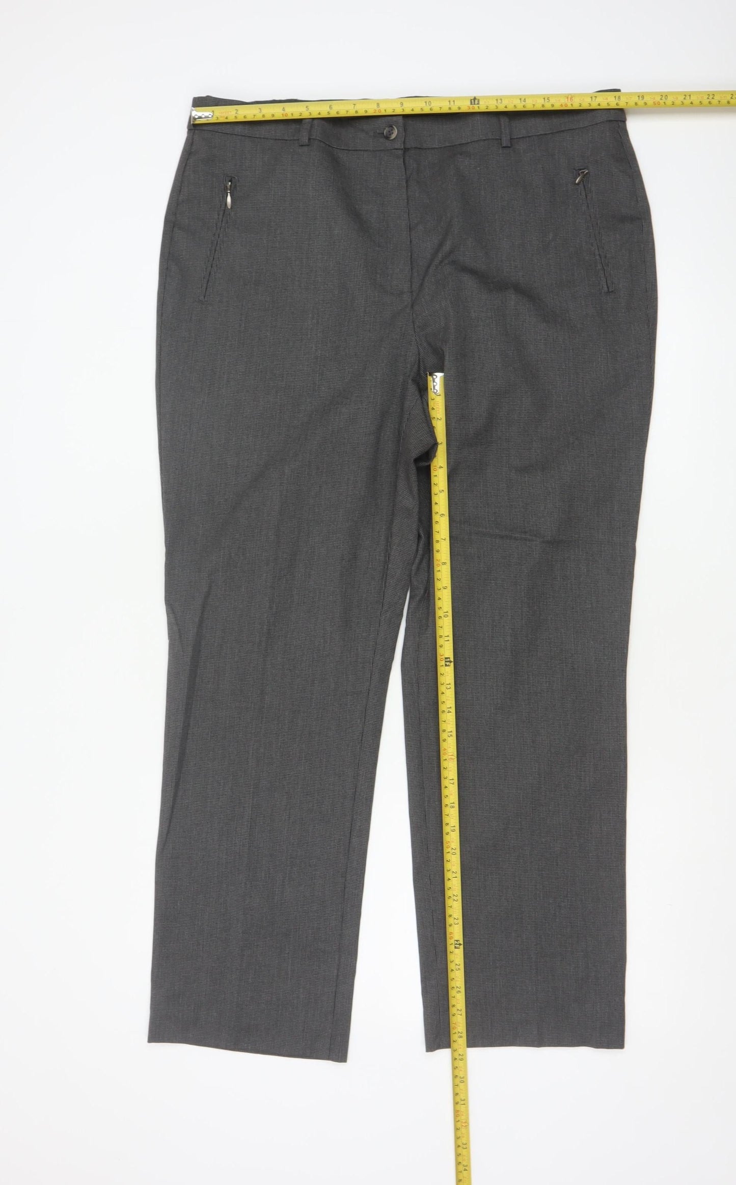 Marks and Spencer Women's Grey Straight Leg Dress Pants Size 18