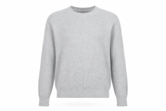 Marks & Spencer Mens Grey Cotton Blend Crew Neck Jumper Size S