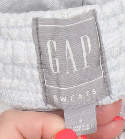 GAP Men’s Grey Sweat Shorts M Cotton Drawstring Casual