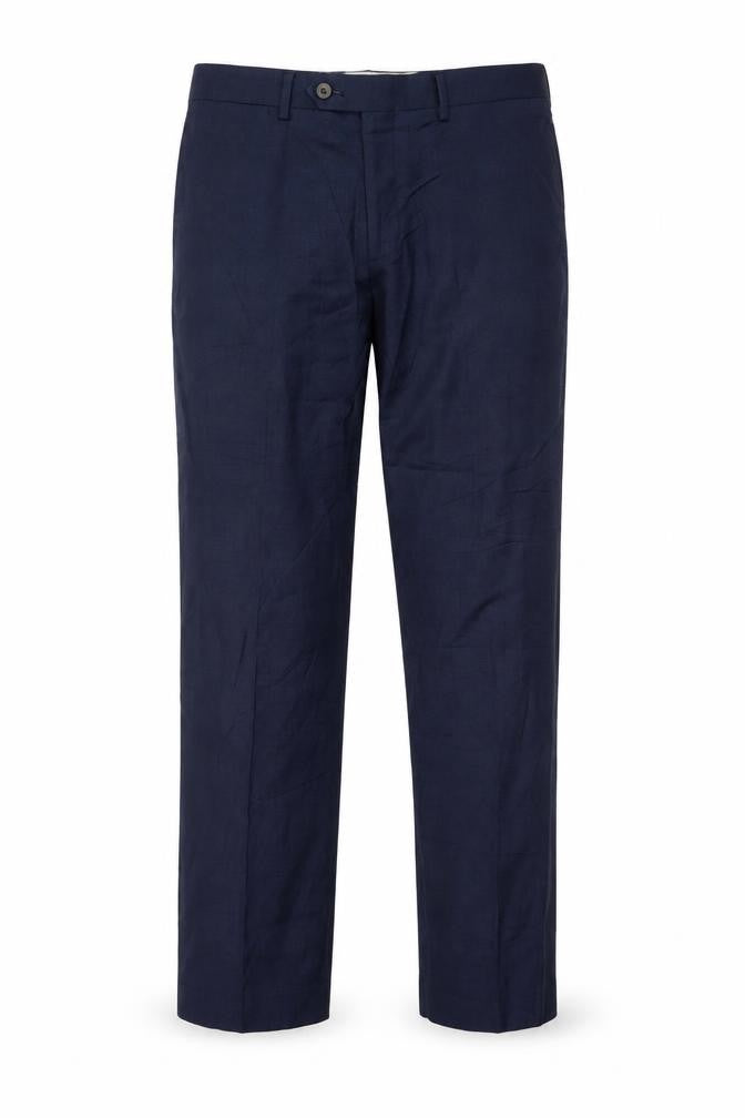 Marks & Spencer Men’s Blue Wool Regular Fit Trousers 32W 29L