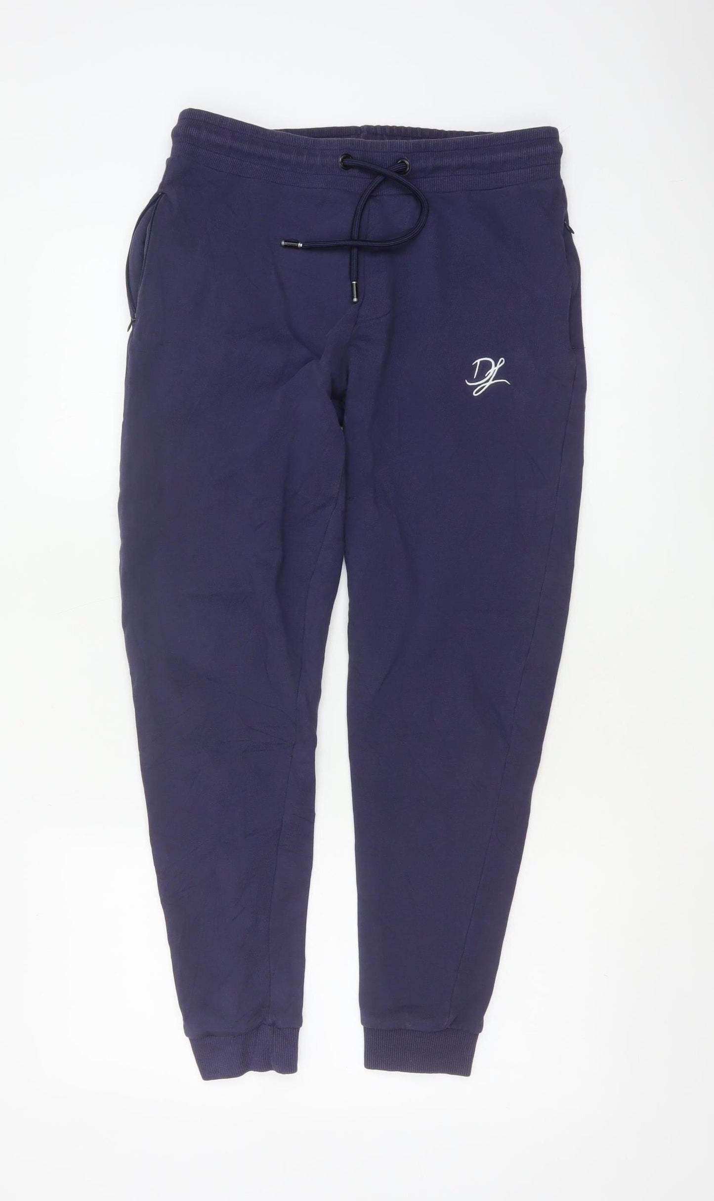 Dead Legacy Men's Blue Cotton Jogger Sweatpants S Regular Fit