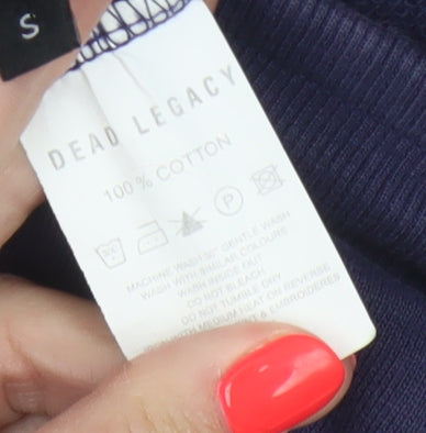Dead Legacy Men's Blue Cotton Jogger Sweatpants S Regular Fit