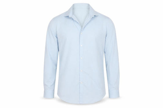 Topman Men's Blue Slim Fit Long Sleeve Button-Up Shirt Size S