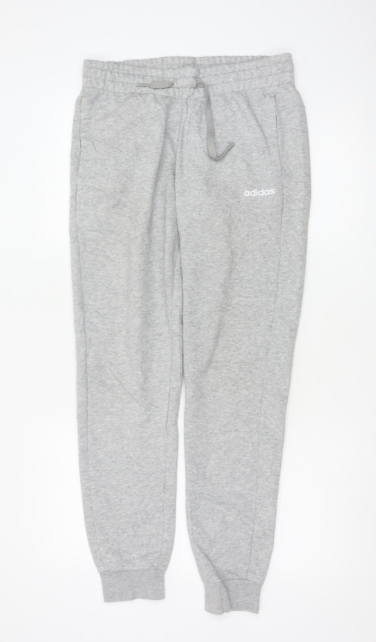 Adidas Womens Grey Jogger Sweatpants Size S Regular Fit