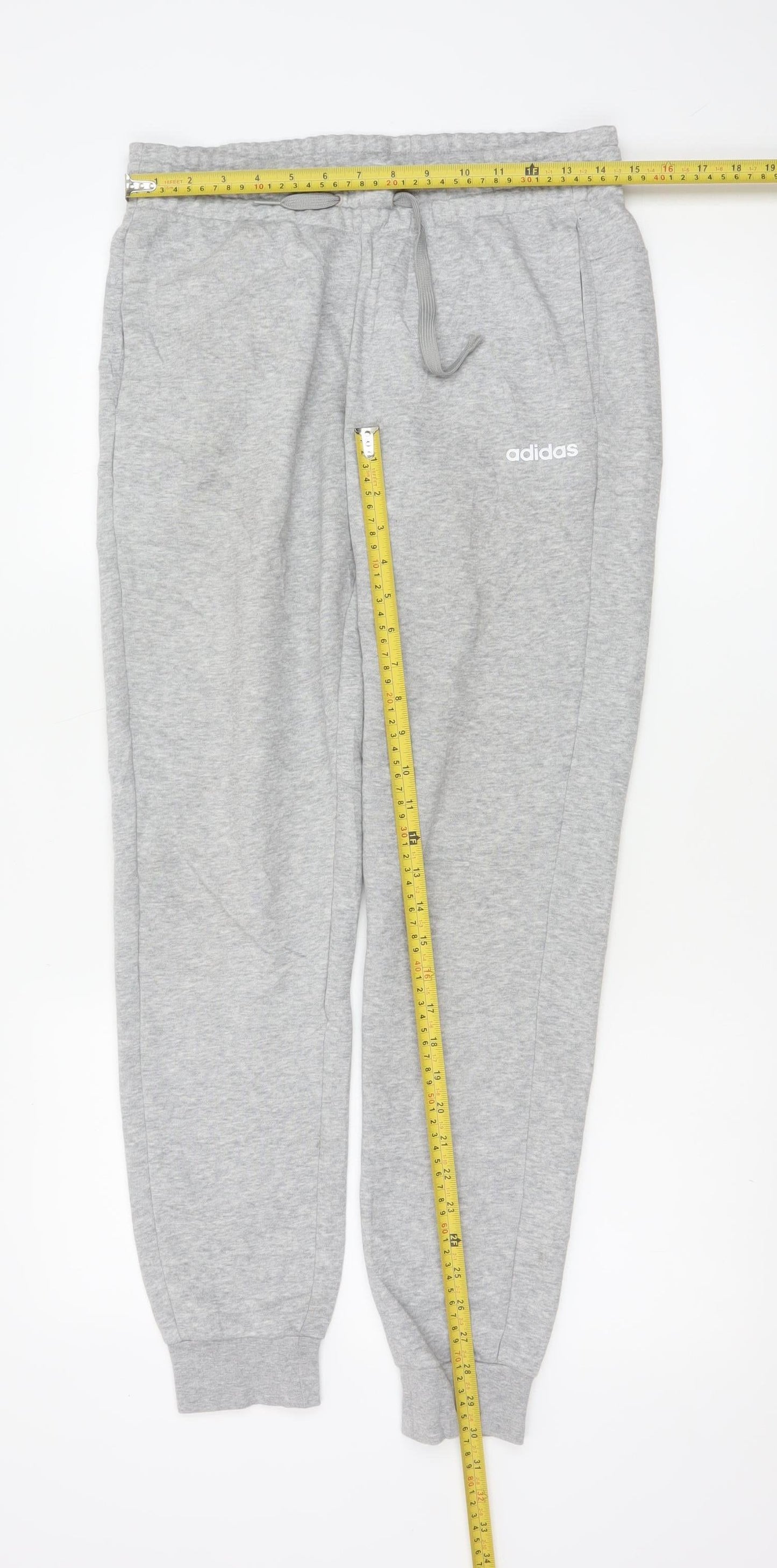 Adidas Womens Grey Jogger Sweatpants Size S Regular Fit