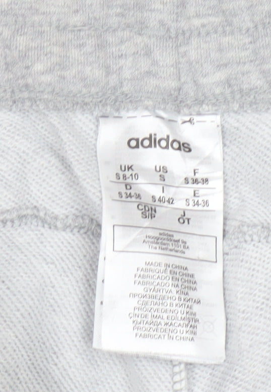 Adidas Womens Grey Jogger Sweatpants Size S Regular Fit