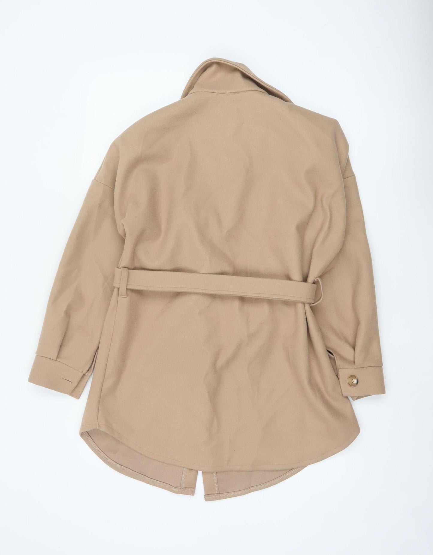 I Saw It First Women's Beige Belted Trench Coat Size S