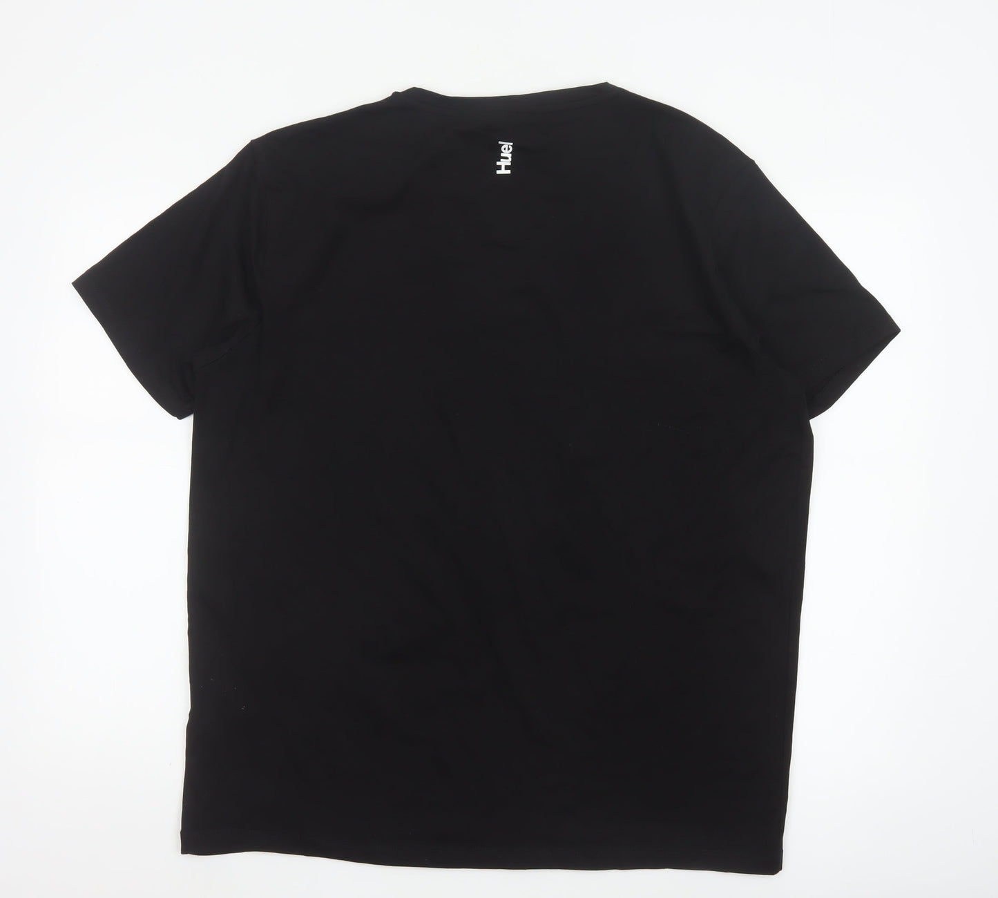 Huel Men’s Black Cotton Elastane Crew Neck 2XL T-Shirt