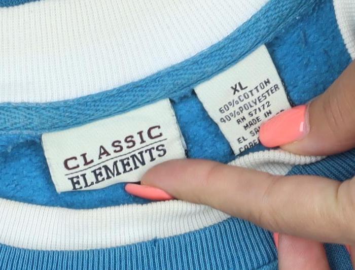Classic Elements Women Blue XL Pullover Sweatshirt Owl Embroidered Cotton Blend