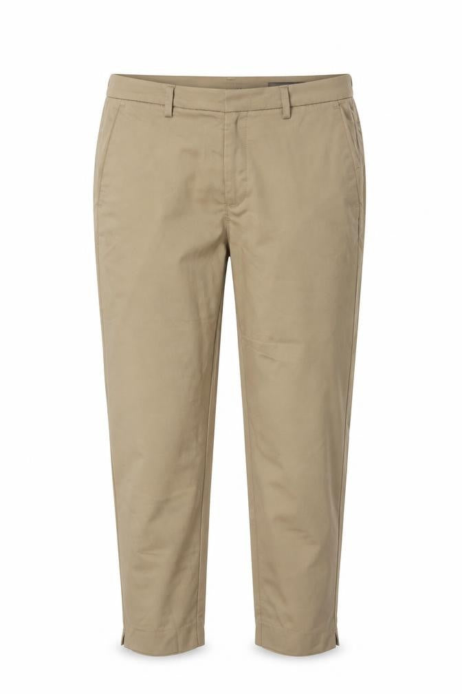 Marks & Spencer Women Beige Slim Chino Trousers Size 20 Short