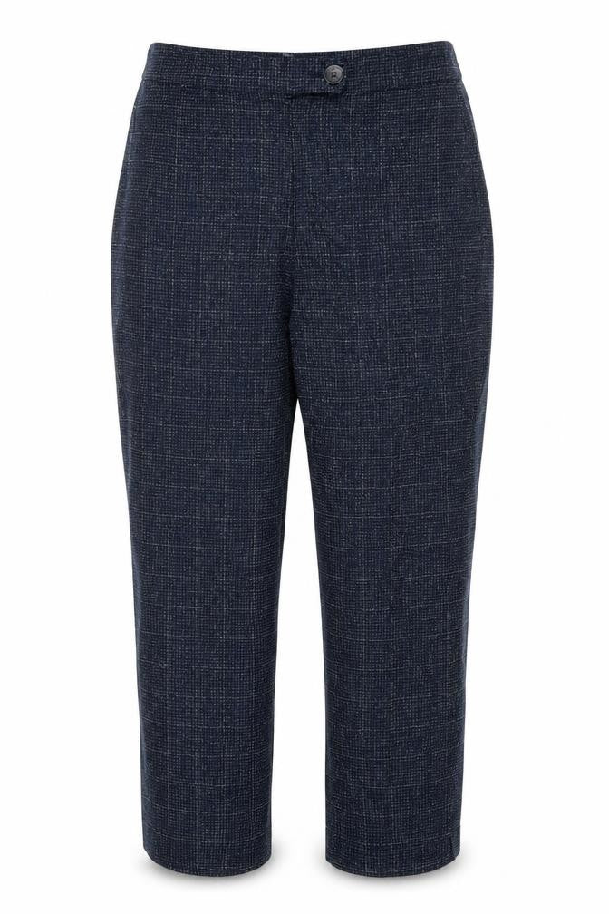 Next Women Blue Geometric Straight Trousers Size 10