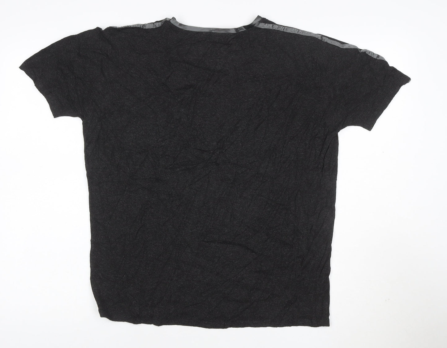 Zara Man Men's Black V-Neck Short Sleeve T-Shirt XL Classic Fit