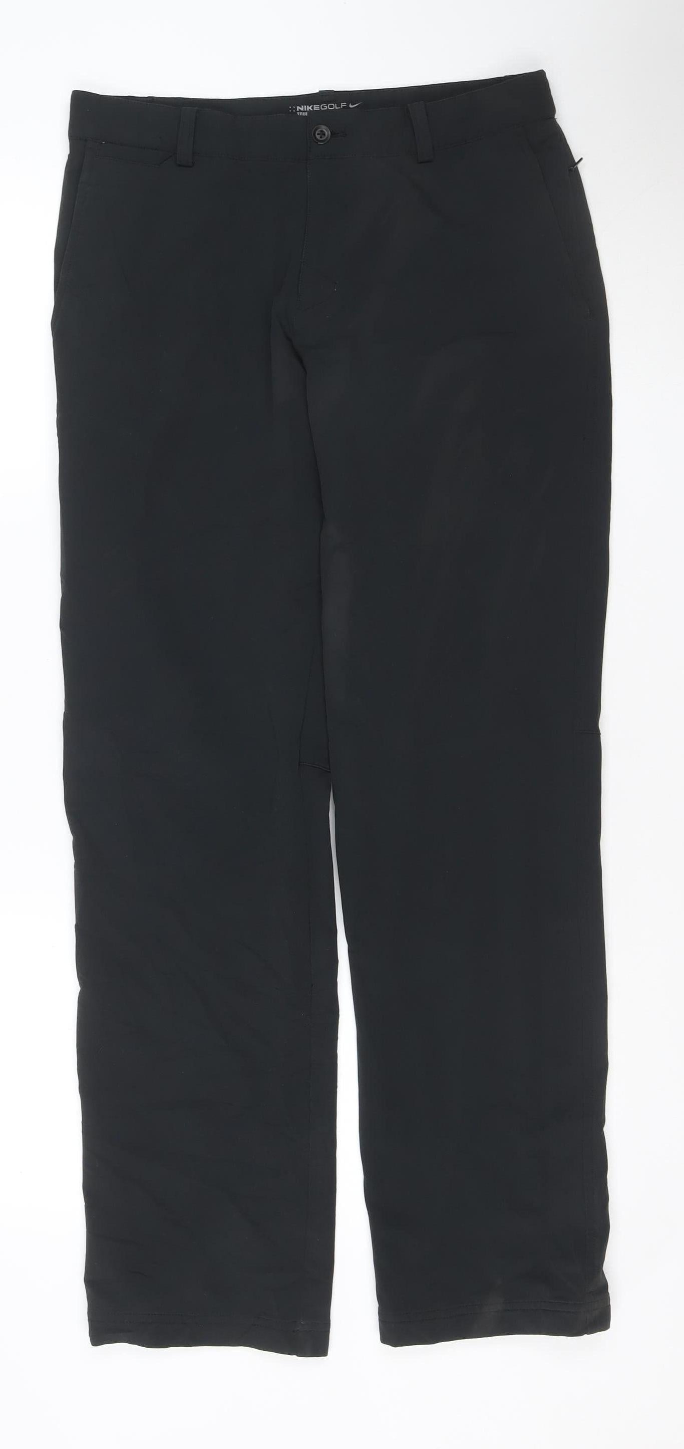 Nike Golf Men's Black Chino Trousers M 30x32 Lightweight Stretch