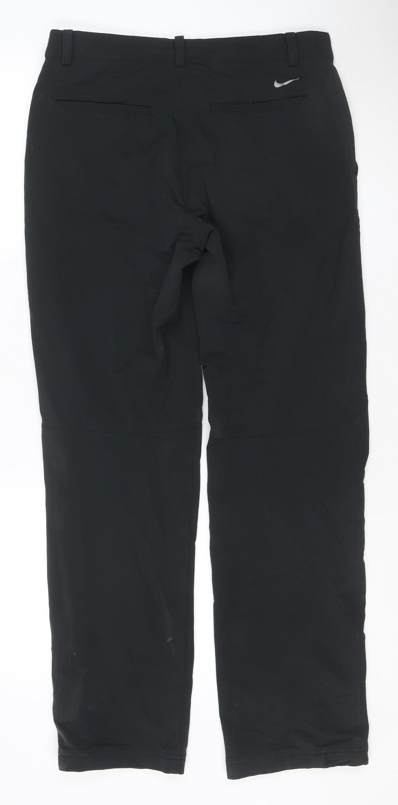 Nike Golf Men's Black Chino Trousers M 30x32 Lightweight Stretch