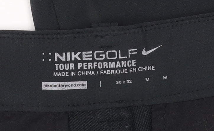 Nike Golf Men's Black Chino Trousers M 30x32 Lightweight Stretch