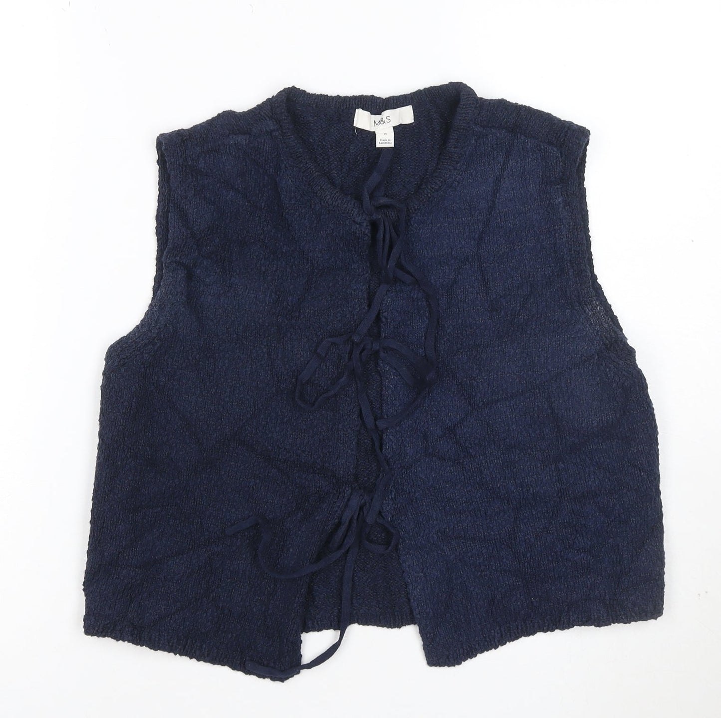 Marks and Spencer Women’s Blue Knit Sleeveless Vest M