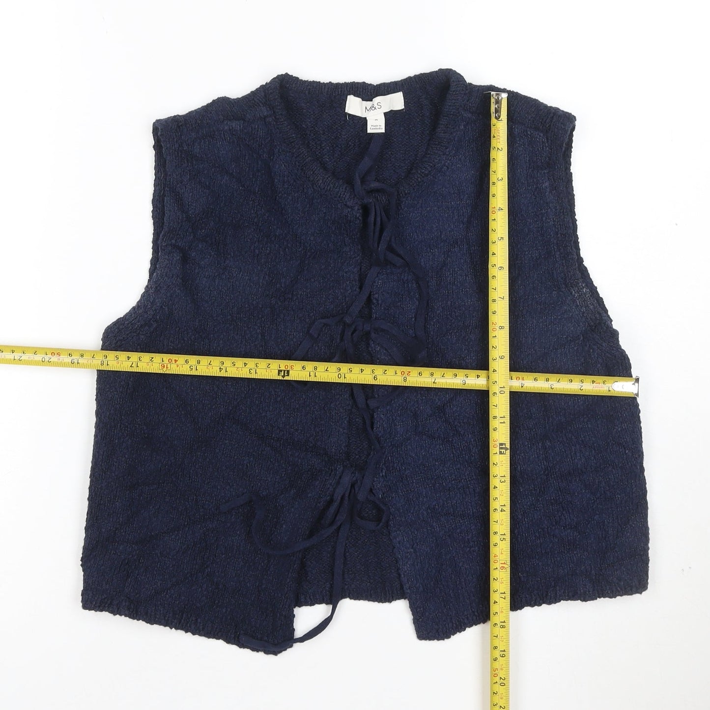 Marks and Spencer Women’s Blue Knit Sleeveless Vest M