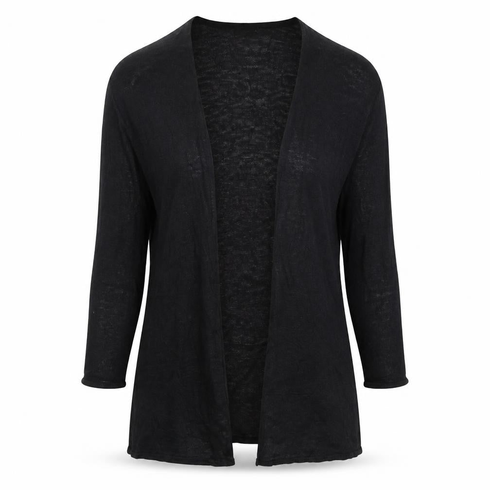 H&M Divided Womens Black XS Open Front Long Sleeve Cardigan