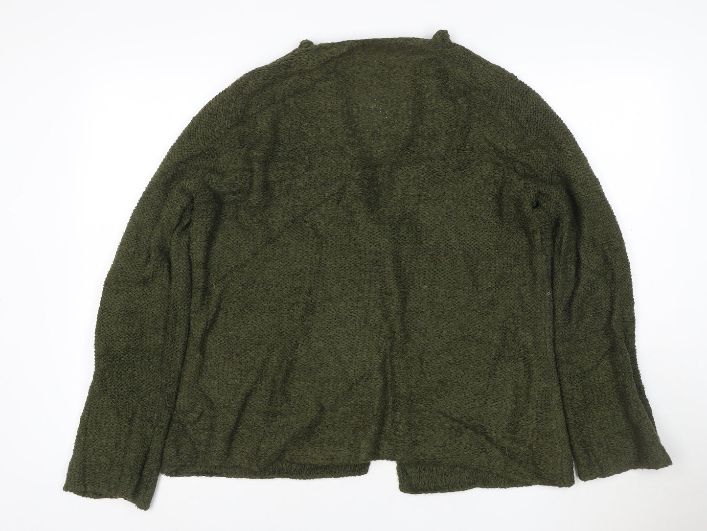 Per Una Women's Green Wool Blend Collared Cardigan XL