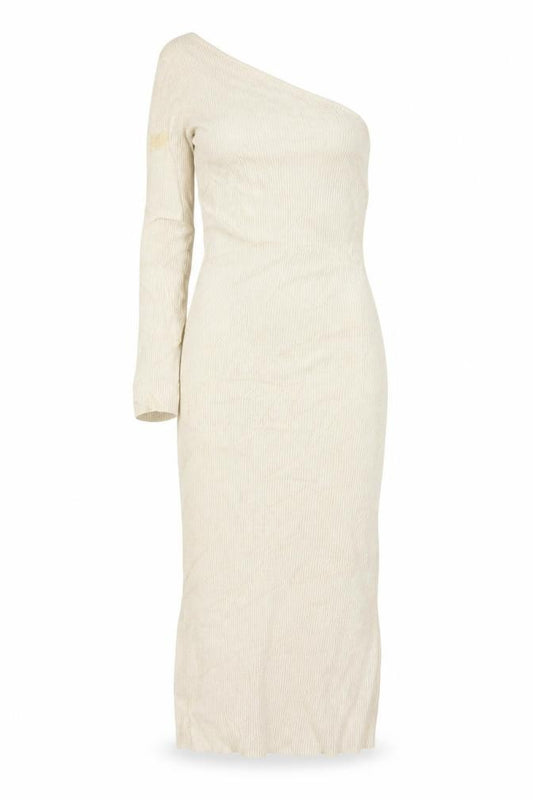 Missguided Women Beige Size 10 One Shoulder Bodycon Midi Dress