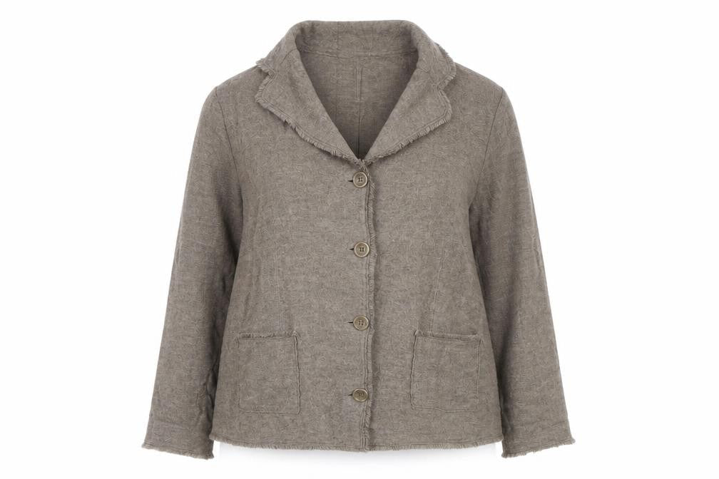 EAST Women’s Brown Wool Button-Up Jacket Size 16
