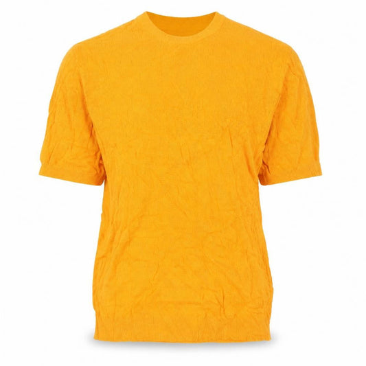 Threadbare Men's Yellow Short Sleeve Crew Neck Cotton Jumper M