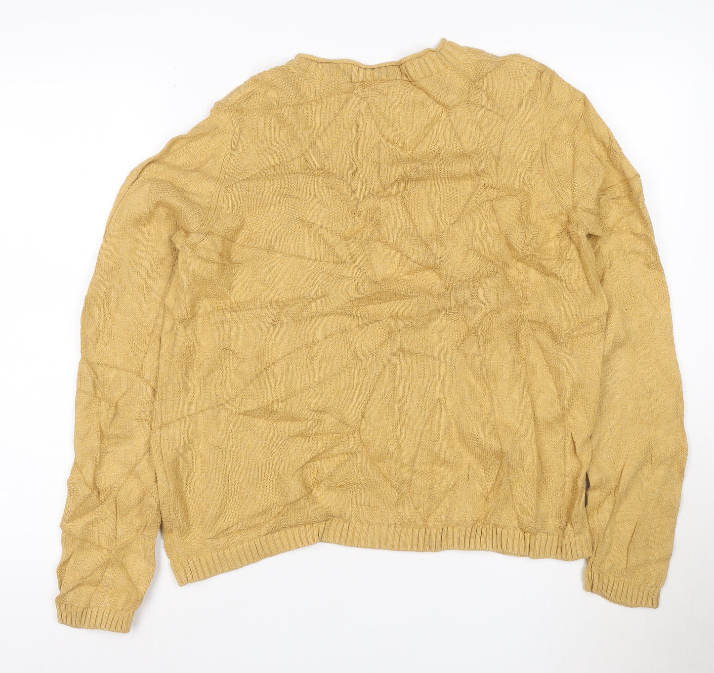 Seasalt Cornwall Women’s Yellow Cotton Crew Neck Jumper Size L