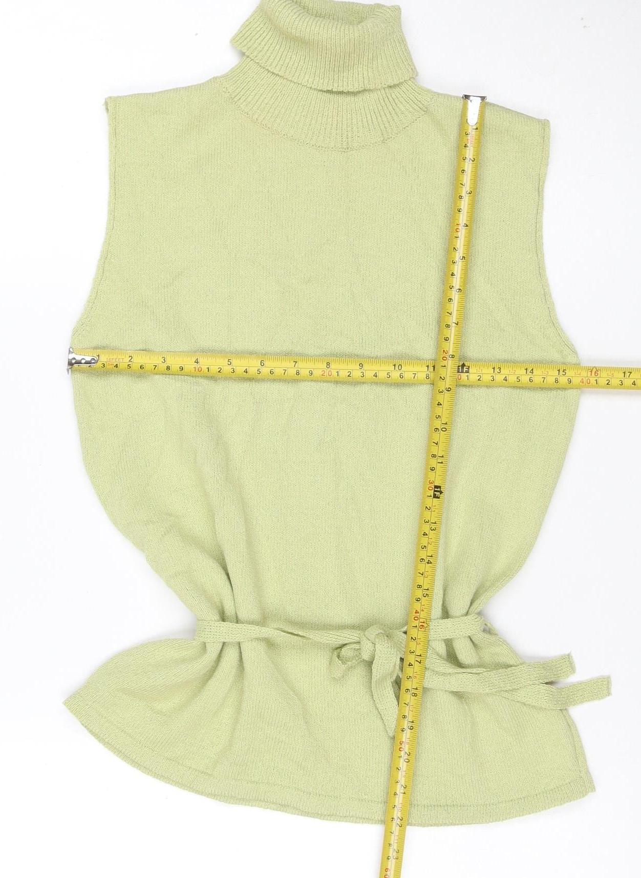 Kaliko Women's Green Knit Strapless Tie Blouse Size 12