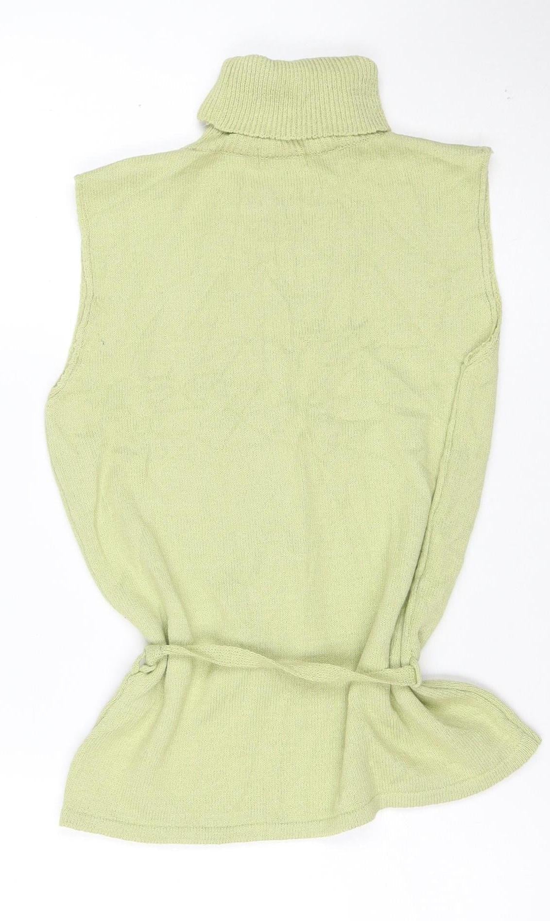 Kaliko Women's Green Knit Strapless Tie Blouse Size 12