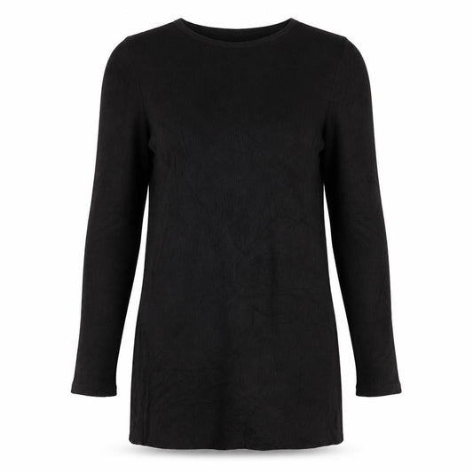 H&M Women Black XS Long Sleeve Shift Knit Dress