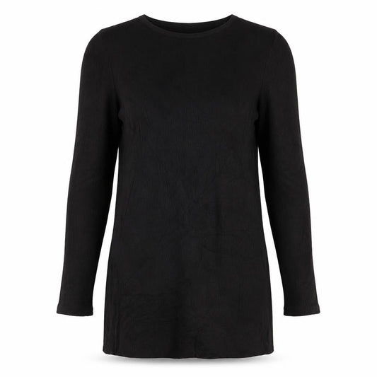H&M Women Black XS Long Sleeve Shift Knit Dress