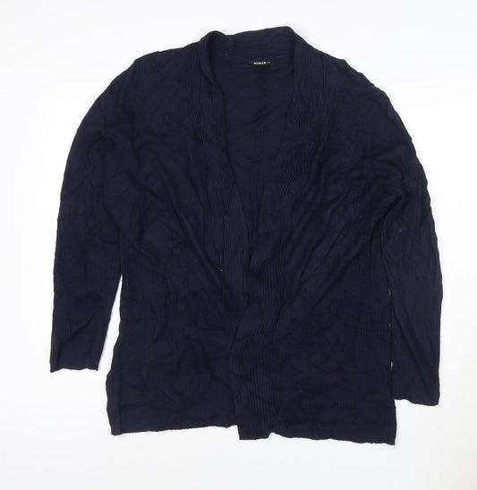 Roman Women’s Blue Long Sleeve Open Knit Cardigan Size 20