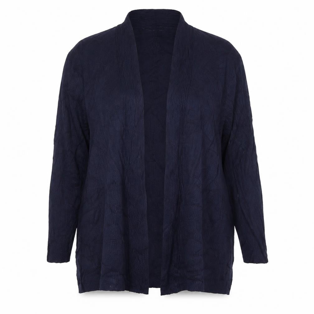 Roman Women’s Blue Long Sleeve Open Knit Cardigan Size 20
