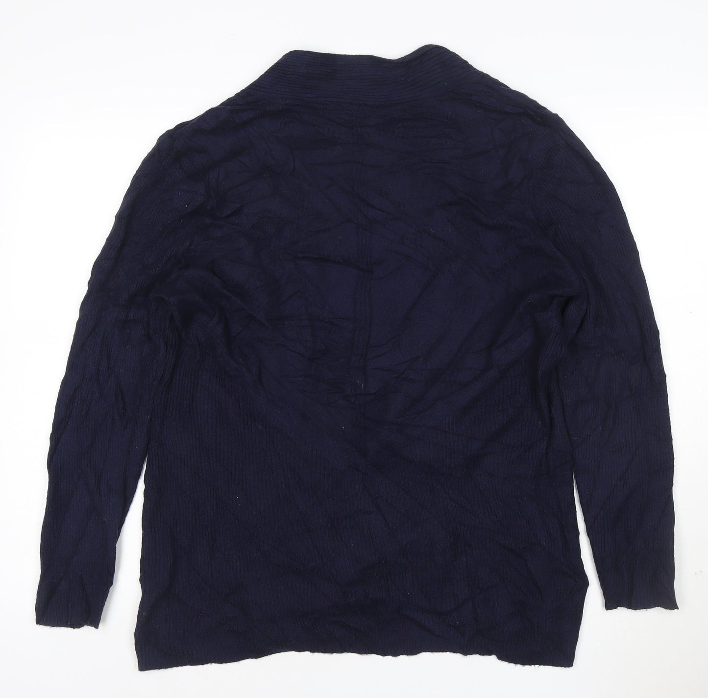 Roman Women’s Blue Long Sleeve Open Knit Cardigan Size 20