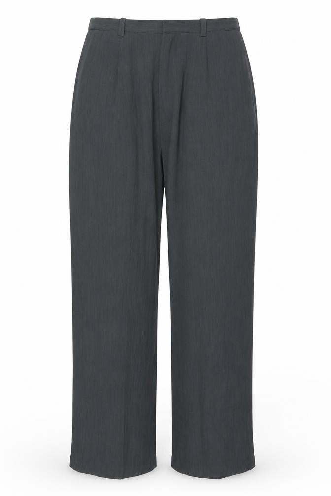 Simon Daniels Women's Black Size 10 Wide-Leg Polyester Trousers