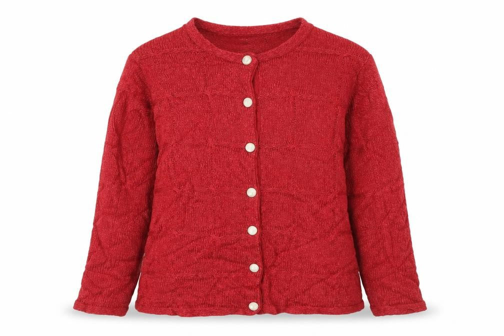 Honor Millburn Women's Red Acrylic Button Cardigan Size 14-16