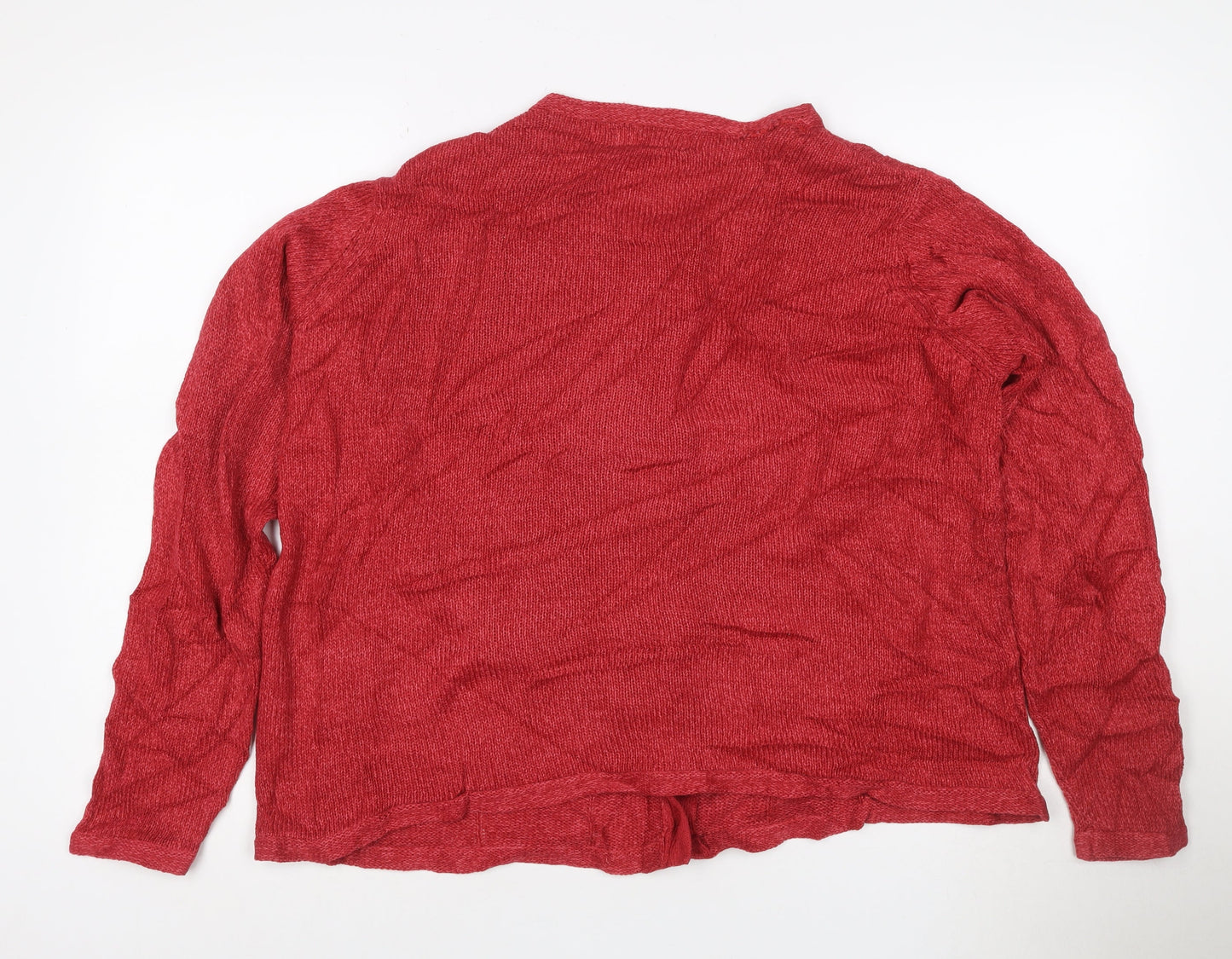 Honor Millburn Women's Red Acrylic Button Cardigan Size 14-16